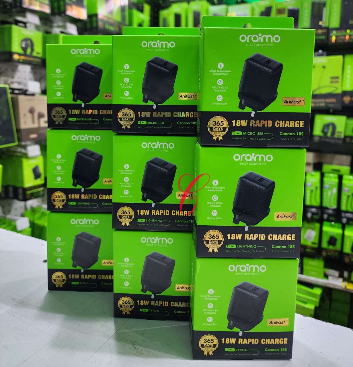 Oraimo 18W Charger iphone
